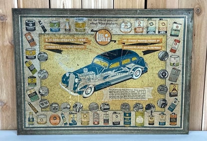 Whiz "The Largest Manufacturers of Auto Chemicals in the World" Metal Sign (TAC)