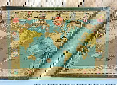 Whiz "Map of the World" Metal Sign (TAC)
