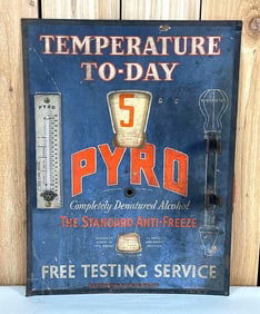 Pyro Temperature Today Sign by Kemper Thomas