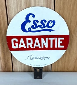 Esso Garantie Porcelain Lubster Paddle Sign (TAC)