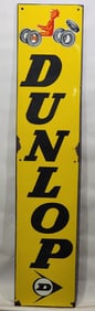 Dunlop (tires) w/Logo & Image Porcelain Sign (TAC)