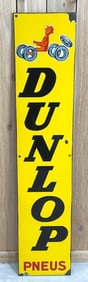 Dunlop Pneus w/Image Porcelain Sign (TAC)