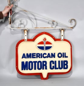 American Motor Club w/Logo Plastic Sign (TAC)