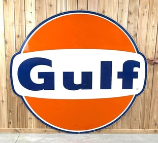 Gulf w/Wings Porcelain Identification Sign (TAC)