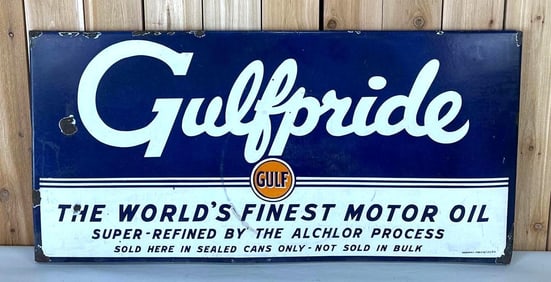 Gulfpride w/Logo Porcelain Sign (TAC)