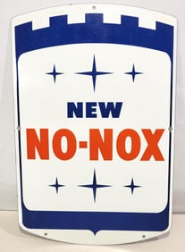 (Gulf) New No-Nox Porcelain Pump Sign (TAC)