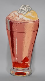 Small (Coca-Cola) Strawberry Shake Metal Sign (TAC)