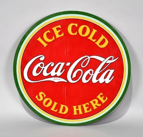 Coca-Cola Ice Cold Sold Here Metal Sign (TAC)