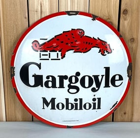 Gargoyle Mobiloil Porcelain Sign (TAC)