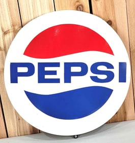 Pepsi w/Logo Porcelain Sign (TAC)