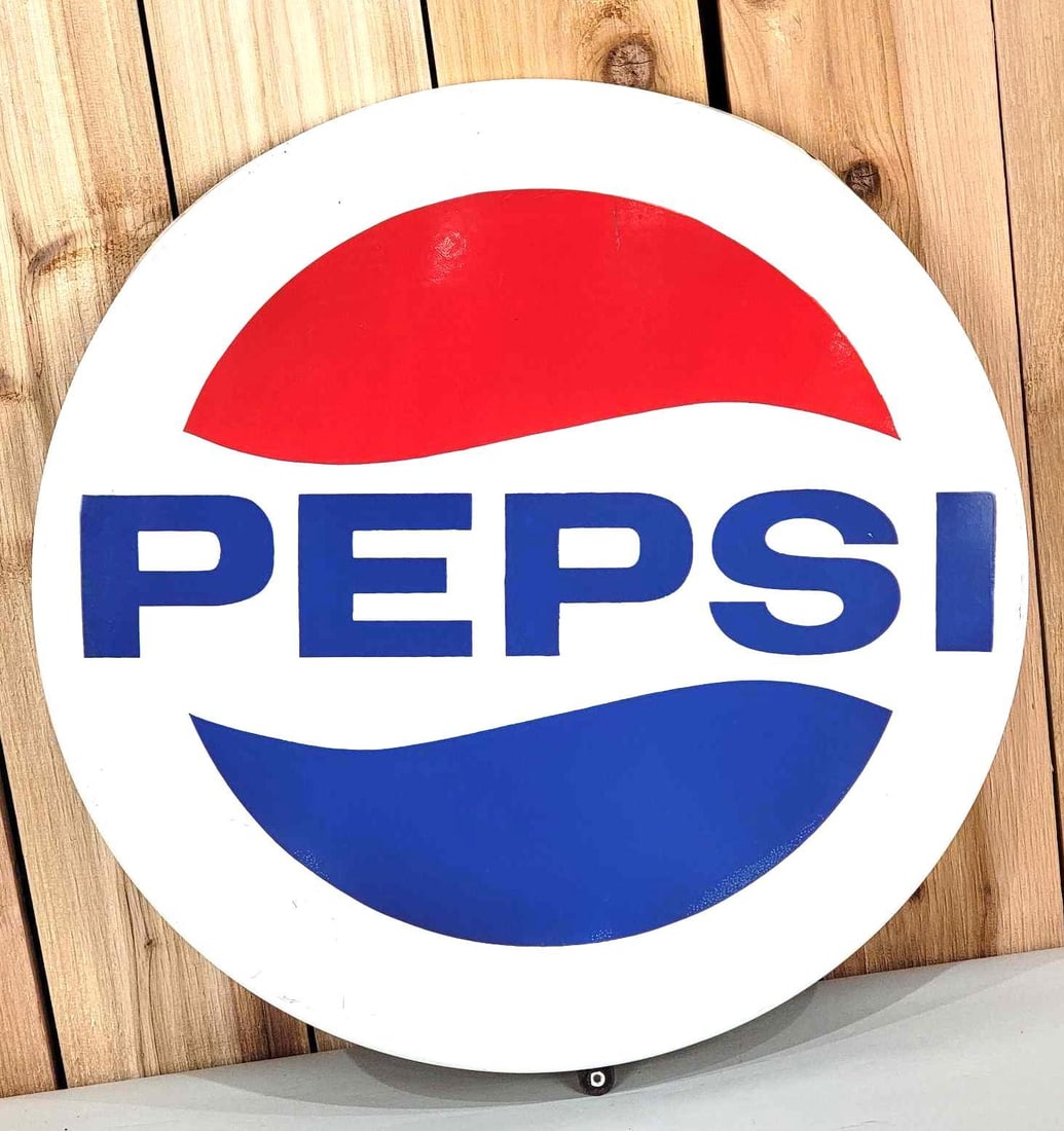 Pepsi w/Logo Porcelain Sign (TAC) (1 of 3)