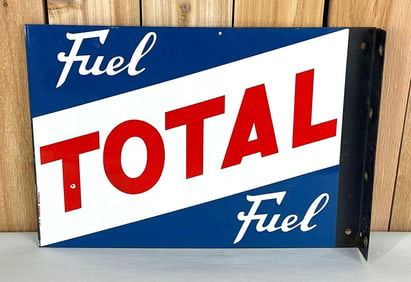 Total Fuel Porcelain Flange Sign (TAC)