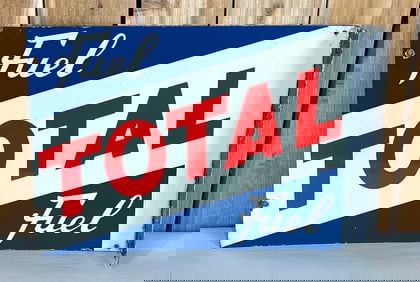 Total Fuel Porcelain Flange Sign (TAC)