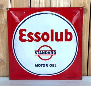 Essolub Standard Motor Oel Porcelain Sign (TAC)