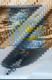 Standard Oil Polarine "The Perfect Motor Oil" Metal Barrel (TAC)