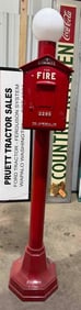 Gamewell Fire Box Mounted On Pole Restored