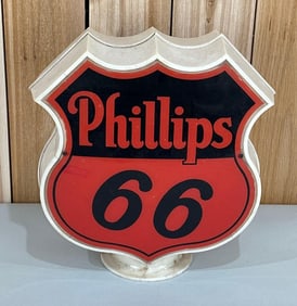 Phillips 66 Plastic Shield-Shape Globe
