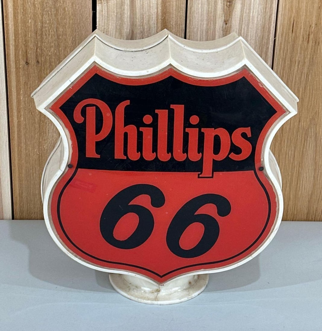 Phillips 66 Plastic Shield-Shape Globe (1 of 3)
