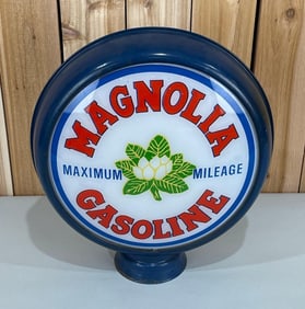 Reproduction Magnolia Gasoline 15" Globe