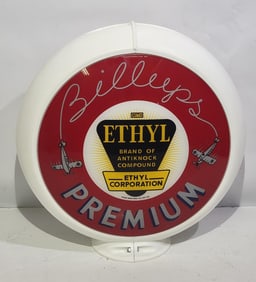 Reproduction Billups Premium w/Ethyl 13.5" Globe