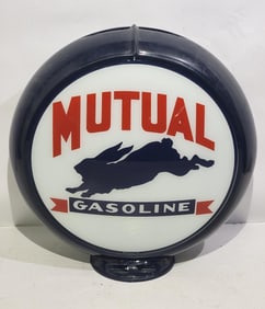 Reproduction Mutual Gasoline w/Logo 13.5" Globe