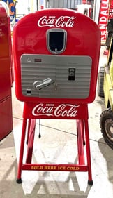 Vendo Model #27 Coin-Operated Vending Machine on Stand Restored
