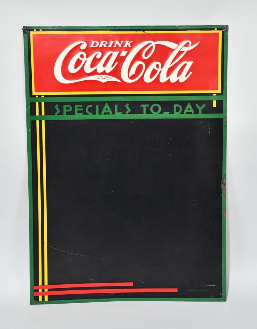 Drink Coca-Cola "Special To-Day" Metal Menu Sign (TAC) (1 of 4)
