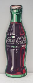 Coca-Cola Di-Cut Metal Bottle Sign (TAC)
