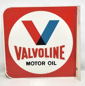 Valvoline Motor Oil Metal Flange Sign (TAC)
