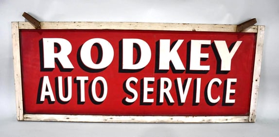 Rodkey Auto Service Metal Sign