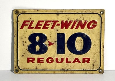Fleet-Wing 8-10 Regular Metal Pump Sign