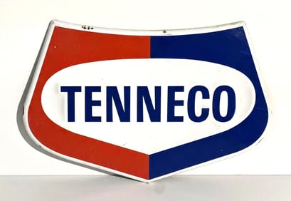 Tenneco (gasoline) Porcelain Pump Sign