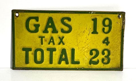 Metal Gas Pricer Sign