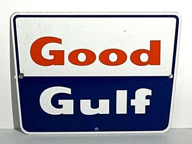 Good Gulf Porcelain Pump Sign