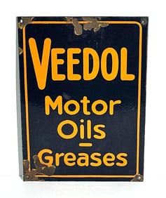 Veedol Motor Oils-Greases Porcelain Sign