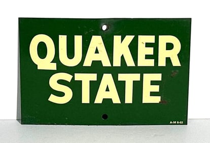 Quaker State Metal Sign