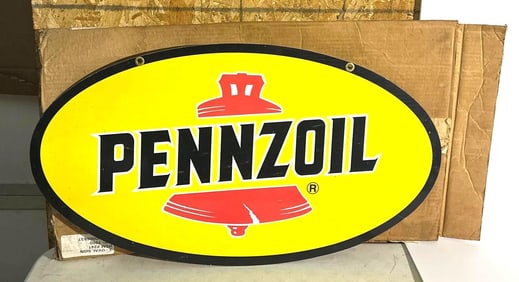 Newer Pennzoil w/Logo Metal Sign NIB