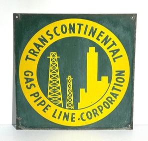 Transcontinental Gas Pipe Line Porcelain Sign