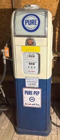 National A-38 Computing Gas Pump w/Pure Ad Glass