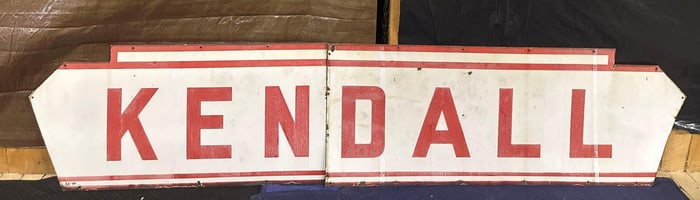 Large 2-Piece Kendall Porcelain Sign