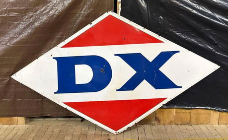Large D-X Porcelain Identification Sign