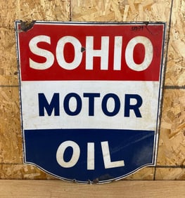 Sohio Motor Oil Porcelain SIgn