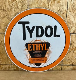 Tydol w/Ethyl Logo Porcealin Sign