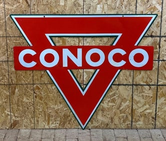 Conoco (gasoline) Porcelain Triangle Sign