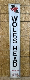 Wolf's Head Motor Oil Metal Sign