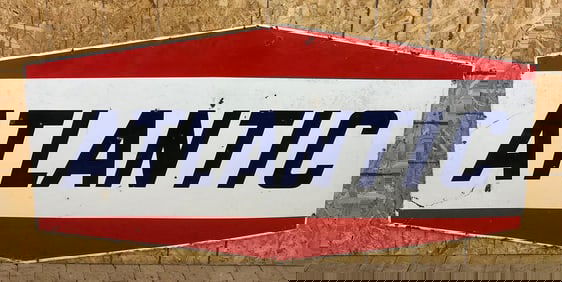 Large Atlantic (gasoline) Porcelain Identification Sign