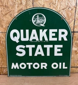 Quaker State Motor Oil Metal Sign