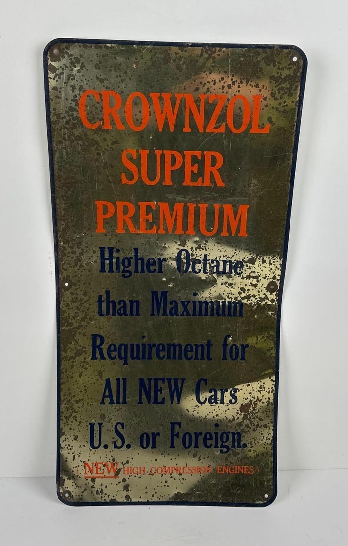 Crowzol Super Premium Metal Pump Sign (1 of 3)