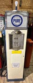 National Model A-1 Computing Gas Pump w/Pure Ad Glass