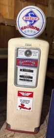 Erie Model #? Computing Gas Pump w/Original Skelly Globe
